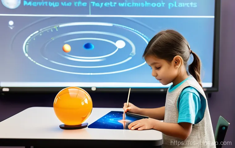 교육 분야에서의 햅틱 인터페이스 적용 - **Prompt 1: Immersive Haptic Geology Lesson**
    "A bright, modern classroom scene with natural lig...